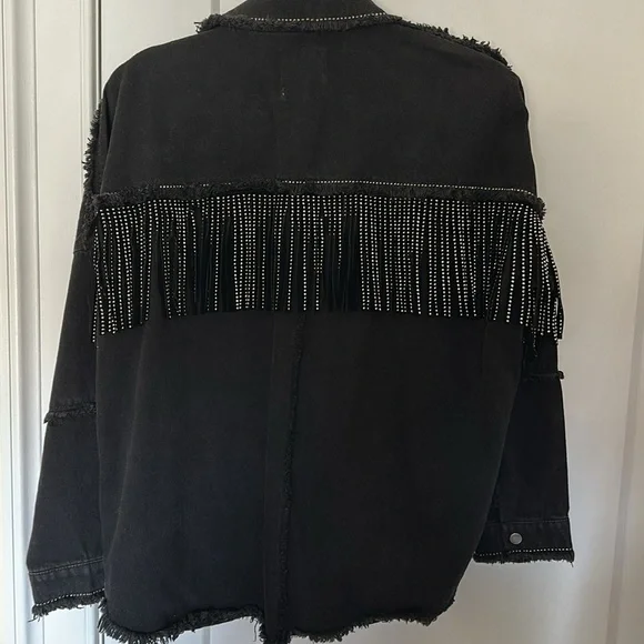 NWOT Zara Black Denim Shacket! - Picture 3 of 3
